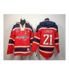 NHL Jerseys Washington Capitals #21 Laich red[pullover hooded sweatshirt][patch A]