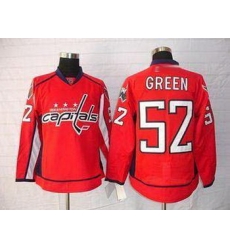 Washington Capitals No.52 GREEN Red Jersey