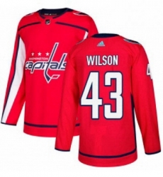 Youth Adidas Washington Capitals 43 Tom Wilson Premier Red Home NHL Jersey 