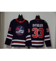 Winnipeg Jets 33 Dustin Byfuglien Navy 2019 Heritage Classic Breakaway Adidas Jersey