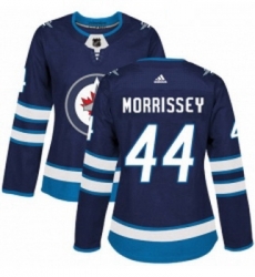 Womens Adidas Winnipeg Jets 44 Josh Morrissey Premier Navy Blue Home NHL Jersey 