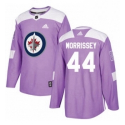 Youth Adidas Winnipeg Jets 44 Josh Morrissey Authentic Purple Fights Cancer Practice NHL Jersey 