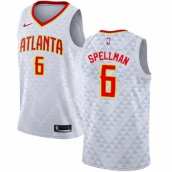 Womens Nike Atlanta Hawks 6 Omari Spellman Authentic White NBA Jersey Association Edition 