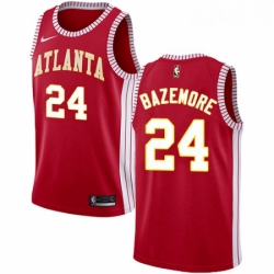 Youth Nike Atlanta Hawks 24 Kent Bazemore Swingman Red NBA Jersey Statement Edition 