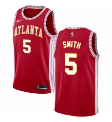 Youth Nike Atlanta Hawks 5 Josh Smith Swingman Red NBA Jersey Statement Edition