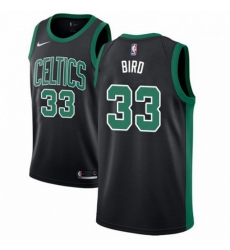 Mens Adidas Boston Celtics 33 Larry Bird Authentic Black NBA Jersey Statement Edition