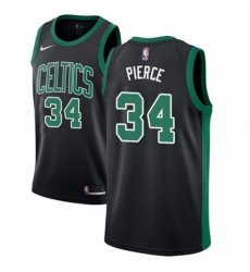 Mens Adidas Boston Celtics 34 Paul Pierce Authentic Black NBA Jersey Statement Edition 