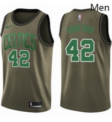 Mens Nike Boston Celtics 42 Al Horford Swingman Green Salute to Service NBA Jersey