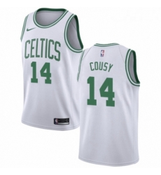 Womens Nike Boston Celtics 14 Bob Cousy Authentic White NBA Jersey Association Edition