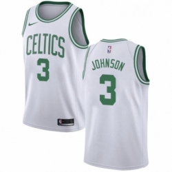 Womens Nike Boston Celtics 3 Dennis Johnson Authentic White NBA Jersey Association Edition