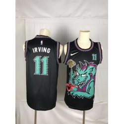 Men Brooklyn Nets 11 Irving Black dragon Nike 2021 Nike NBA Jersey