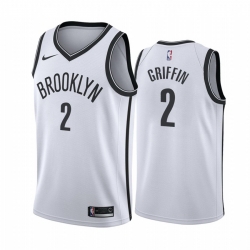 Men Nike Brooklyn Nets 2 Blake Griffin White NBA Swingman Association Edition Jersey