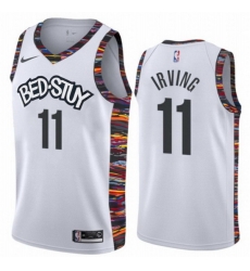 Nets 11 Kyrie Irving White 2019-20 City Edition Nike Swingman Jersey