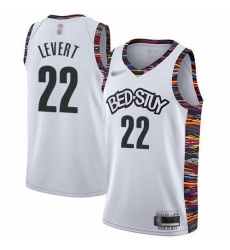 Nets 22 Caris LeVert White Basketball Swingman City Edition 2019 20 Jersey