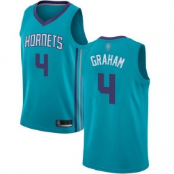 Hornets  4 Devonte Graham Teal Basketball Jordan Swingman Icon Edition Jersey