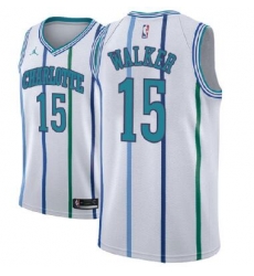 Men Charlotte Hornets 15 Kenba Walker Classic Edition Swingman Jersey