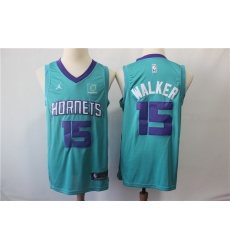 Nike Hornets 15 Kemba Walker Teal Jordan Brand Swingman Jersey