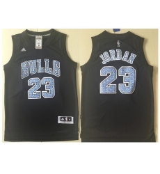 Men Chicago Bulls 23 Michael Jordan Fashion Black Jersey