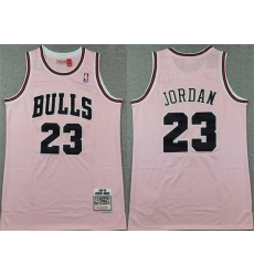 Men Chicago Bulls 23 Michael Jordan Pink 1997 98 Stitched Basketball Jersey