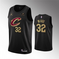 Men Cleveland Cavaliers 32 Dean Wade Black Statement Edition Stitched Basketball Jersey