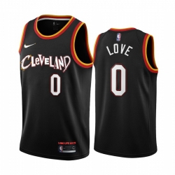 Men Nike Cleveland Cavaliers 0 Kevin Love Black NBA Swingman 2020 21 City Edition Jersey