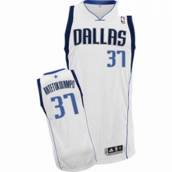 Mens Nike Dallas Mavericks 37 Kostas Antetokounmpo Authentic White Home NBA Jersey Association Edition 