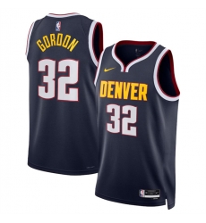 Men Denver Nuggets 32 Aaron Gordon Navy 2024 Icon Edition Stitched Basketball Jersey