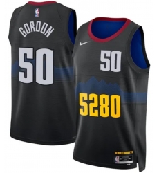 Men Denver Nuggets Aaron Gordon 2023 Black City Edition Stitched Jersey