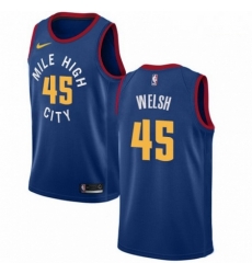 Mens Nike Denver Nuggets 45 Thomas Welsh Swingman Light Blue NBA Jersey Statement Edition 