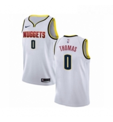 Womens Nike Denver Nuggets 0 Isaiah Thomas Swingman White NBA Jersey Association Edition 