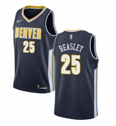 Womens Nike Denver Nuggets 25 Malik Beasley Authentic Navy Blue Road NBA Jersey Icon Edition