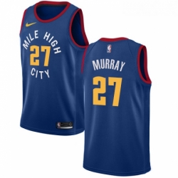 Womens Nike Denver Nuggets 27 Jamal Murray Authentic Light Blue Alternate NBA Jersey Statement Edition