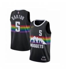 Youth Denver Nuggets #5 Will Barton Swingman Black Basketball Jersey - 2019 20 City Edition