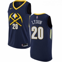 Youth Nike Denver Nuggets 20 Tyler Lydon Swingman Navy Blue NBA Jersey City Edition 