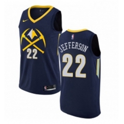 Youth Nike Denver Nuggets 22 Richard Jefferson Swingman Navy Blue NBA Jersey City Edition 