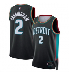 Men Detroit Pistons 2 Cade Cunningham Cade Cunningham Black 2025 26 City Edition Stitched Basketball Jersey Men Detroit Pistons 2 Cade Cunningham Cade Cunningham Black 2025 26 City Edition Stitched Basketball Jersey