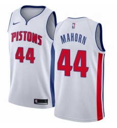 Mens Nike Detroit Pistons 44 Rick Mahorn Swingman White Home NBA Jersey Association Edition