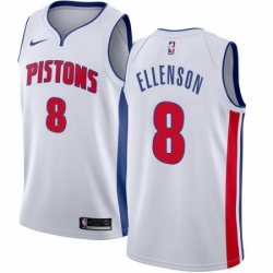 Womens Nike Detroit Pistons 8 Henry Ellenson Swingman White Home NBA Jersey Association Edition