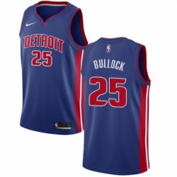 Youth Nike Detroit Pistons 25 Reggie Bullock Swingman Royal Blue NBA Jersey Icon Edition 