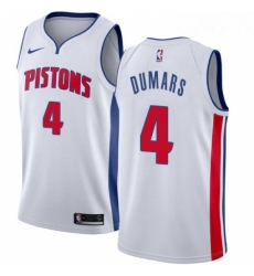 Youth Nike Detroit Pistons 4 Joe Dumars Swingman White Home NBA Jersey Association Edition