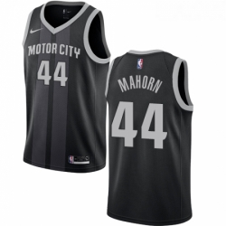 Youth Nike Detroit Pistons 44 Rick Mahorn Swingman Black NBA Jersey City Edition