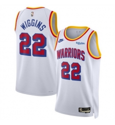 Men Golden State Warriors 22 Andrew Wiggins White 2024 25 Classic Edition Stitched Basketball Jersey