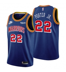 Men Golden State Warriors 22 Otto Porter Jr  Men Nike Releases Classic Edition NBA 75th Anniversary Jersey Blue