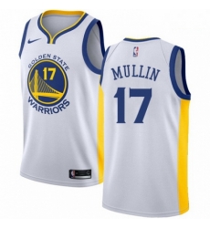 Mens Nike Golden State Warriors 17 Chris Mullin Swingman White Home NBA Jersey Association Edition