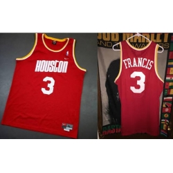 Men Houston Rockets Steve Francis Red Jersey