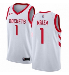 Mens Nike Houston Rockets 1 Trevor Ariza Swingman White Home NBA Jersey Association Edition