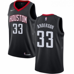 Womens Nike Houston Rockets 33 Ryan Anderson Authentic Black Alternate NBA Jersey Statement Edition