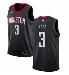 Youth Nike Houston Rockets 3 Chris Paul Swingman Black Alternate NBA Jersey Statement Edition