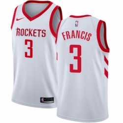 Youth Nike Houston Rockets 3 Steve Francis Authentic White Home NBA Jersey Association Edition