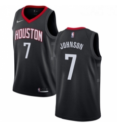 Youth Nike Houston Rockets 7 Joe Johnson Swingman Black NBA Jersey Statement Edition 